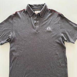 John Ashworth LinkSoul Mens Polo Golf Short Sleeve Gray Size Large